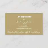 Lindsay Business Card-sjabloon Visitekaartje (Achterkant)