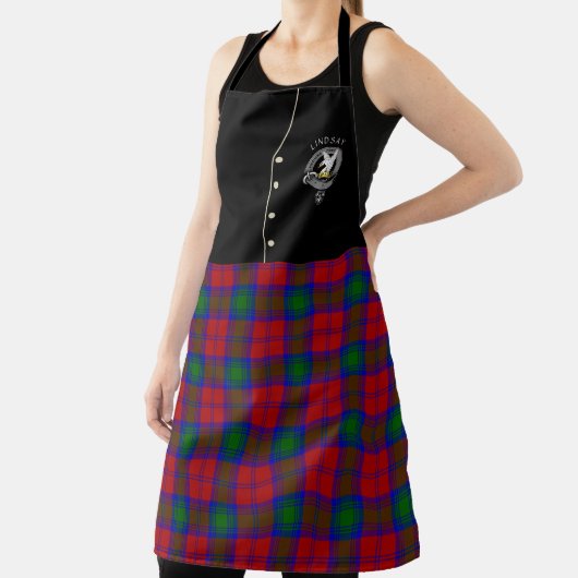 Lindsay Clan Badge & Tartan Kilt Schort (Insitu)