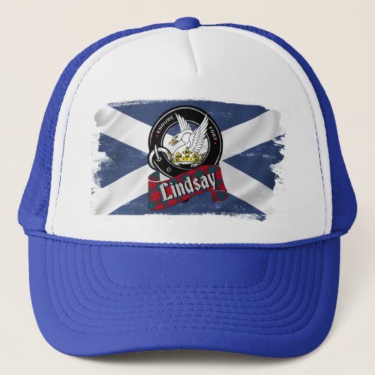 Lindsay Clan Badge Trucker Hat Pet (Voorkant)