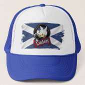 Lindsay Clan Badge Trucker Hat Trucker Pet (Voorkant)