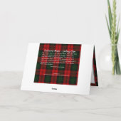 Lindsay Clan Balcarres House Folded Wenskaart Kaart (Achterkant)