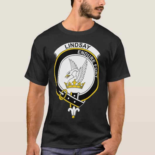Lindsay Coat of Arms Family Crest T-shirt (Voorkant)