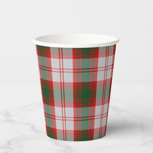 Lindsay Dress Clan Scottish Play Pattern Papieren Bekers (Voorkant)