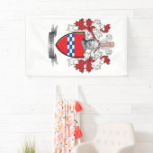 Lindsay Family Crest en Lindsay Coat of Arms Spandoek (Insitu)