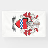 Lindsay Family Crest en Lindsay Coat of Arms Spandoek (Horizontaal)