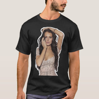 Lindsay Lohan - Celebrity (Oil Paint Art) - Klassi T-shirt