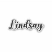 Lindsay Naam - Handgeschreven kalligrafie Sticker (Voorkant)