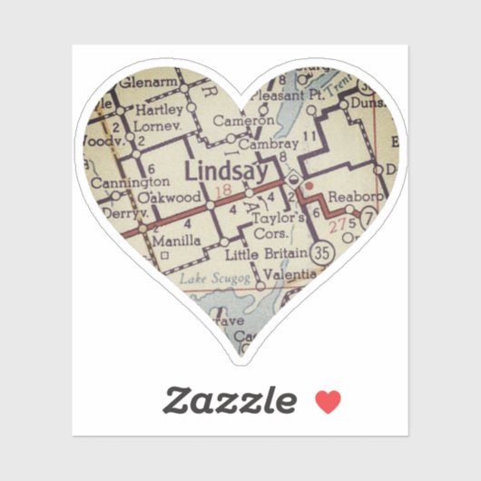 Lindsay Ontario Sticker (Vel)