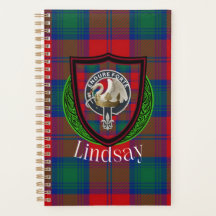 Lindsay Schotse Clan Tartan & Crest