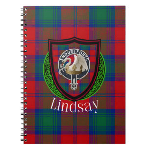 Lindsay Schotse Clan Tartan & Wapen Notitieboek