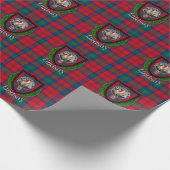Lindsay Scottish Clan Tartan & Crest Cadeaupapier (Hoek)
