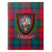 Lindsay Scottish Clan Tartan & Crest Notitieboek (Voorkant)