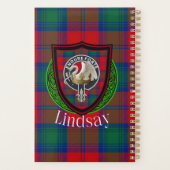 Lindsay Scottish Clan Tartan & Crest Planner (Achterkant)