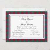 Lindsay Scottish Wedding Invitation Kaart (Voorkant)