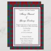 Lindsay Scottish Wedding Invitation Kaart (Voorkant / Achterkant)
