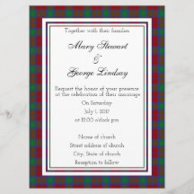 Lindsay Scottish Wedding Invitation