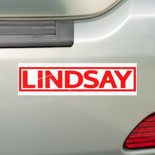 Lindsay Stamp Bumpersticker (Op auto)