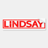 Lindsay Stamp Bumpersticker (Voorkant)