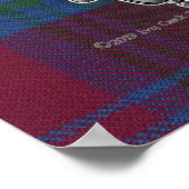 Lindsay Tartan & Badge Poster (Hoek)