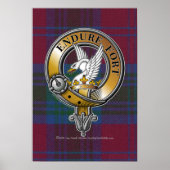 Lindsay Tartan & Badge Poster (Voorkant)