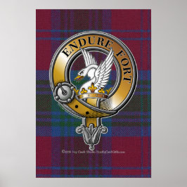 Lindsay Tartan & Badge Poster