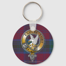 Lindsay Tartan & Badge Sleutelhanger