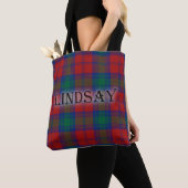 Lindsay Tartan met achternaam Tote Bag (Dichtbij)