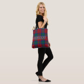Lindsay Tartan met achternaam Tote Bag (Op model)