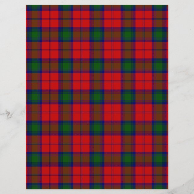 Lindsay tartan red green plaid (Voorkant)