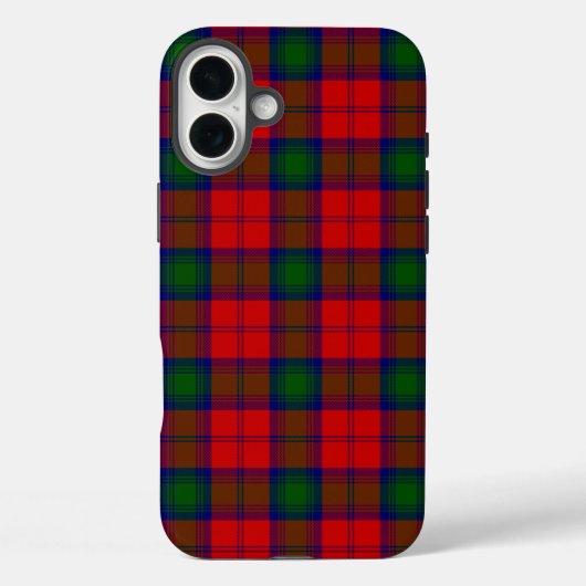Lindsay tartan red green plaid Case-Mate iPhone case (Achterkant)