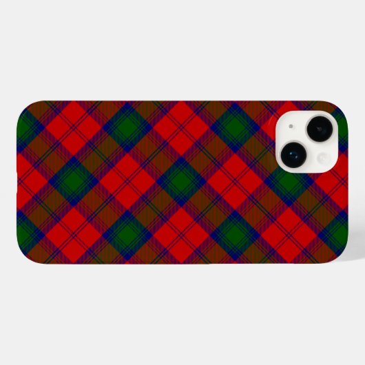 Lindsay tartan red green plaid Case-Mate iPhone case (Achterkant (horizontaal))