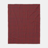 Lindsay tartan red green plaid fleece deken (Voorkant)