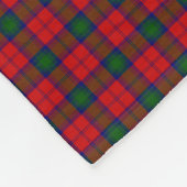 Lindsay tartan red green plaid fleece deken (Hoek)