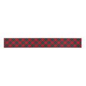 Lindsay tartan red green plaid grosgrain lint (Voorkant)