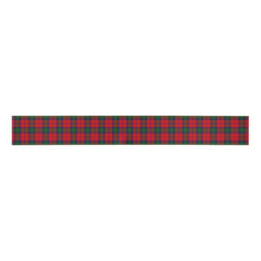 Lindsay tartan red green plaid grosgrain lint (Voorkant)