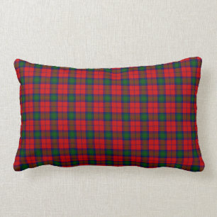 Lindsay tartan red green plaid kussen