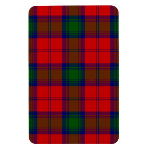 Lindsay tartan red green plaid magneet