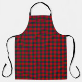 Lindsay tartan red green plaid schort (Voorkant)