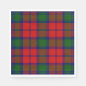 Lindsay tartan red green plaid servet (Voorkant)