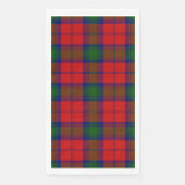 Lindsay tartan red green plaid servet (Voorkant)