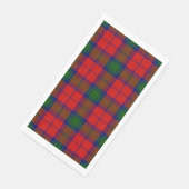 Lindsay tartan red green plaid servet (Hoek)