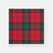 Lindsay tartan red green plaid servetten (Voorkant)