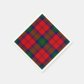 Lindsay tartan red green plaid servetten (Hoek)