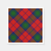 Lindsay tartan red green plaid servetten (Voorkant)