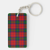 Lindsay tartan red green plaid sleutelhanger (achterkant)