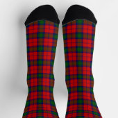 Lindsay tartan red green plaid sokken (Top)
