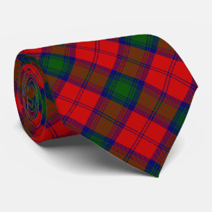 Lindsay tartan red green plaid stropdas
