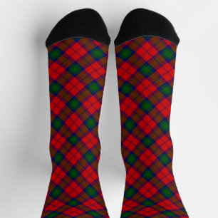 Lindsay tartan rood groen geruit sokken