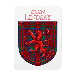 Lindsay Tartan Scottish Play Lion Rampant Magneet