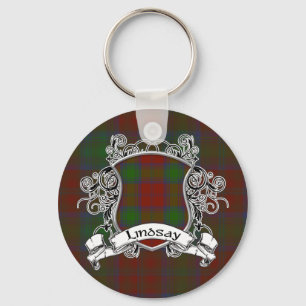 Lindsay Tartan Shield Sleutelhanger